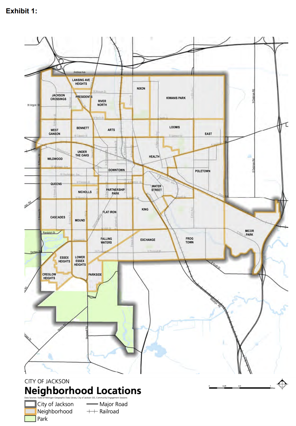 Proposed neighborhood association map