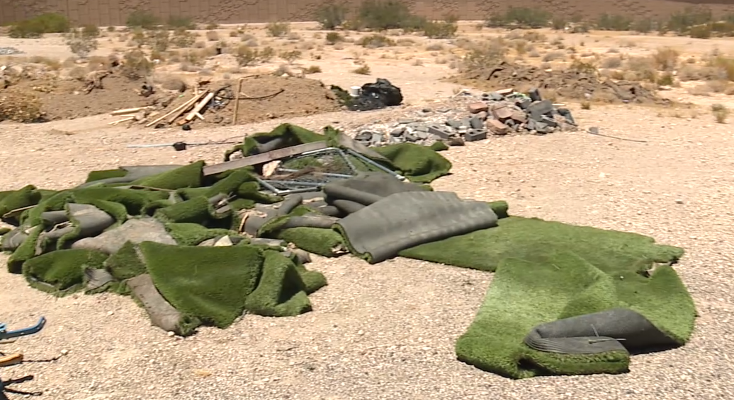 Southwest Las Vegas dirt biker speaks out after discovering growing illegal dumping site