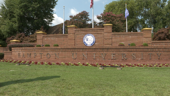 Hampton University entrance
