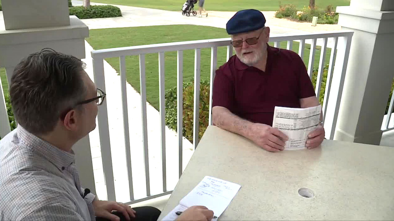 North Palm Beach resident Wayne Joplin spoke to WPTV anchor Jon Shainman on April 14, 2026, to share his concerns about his soaring property taxes.