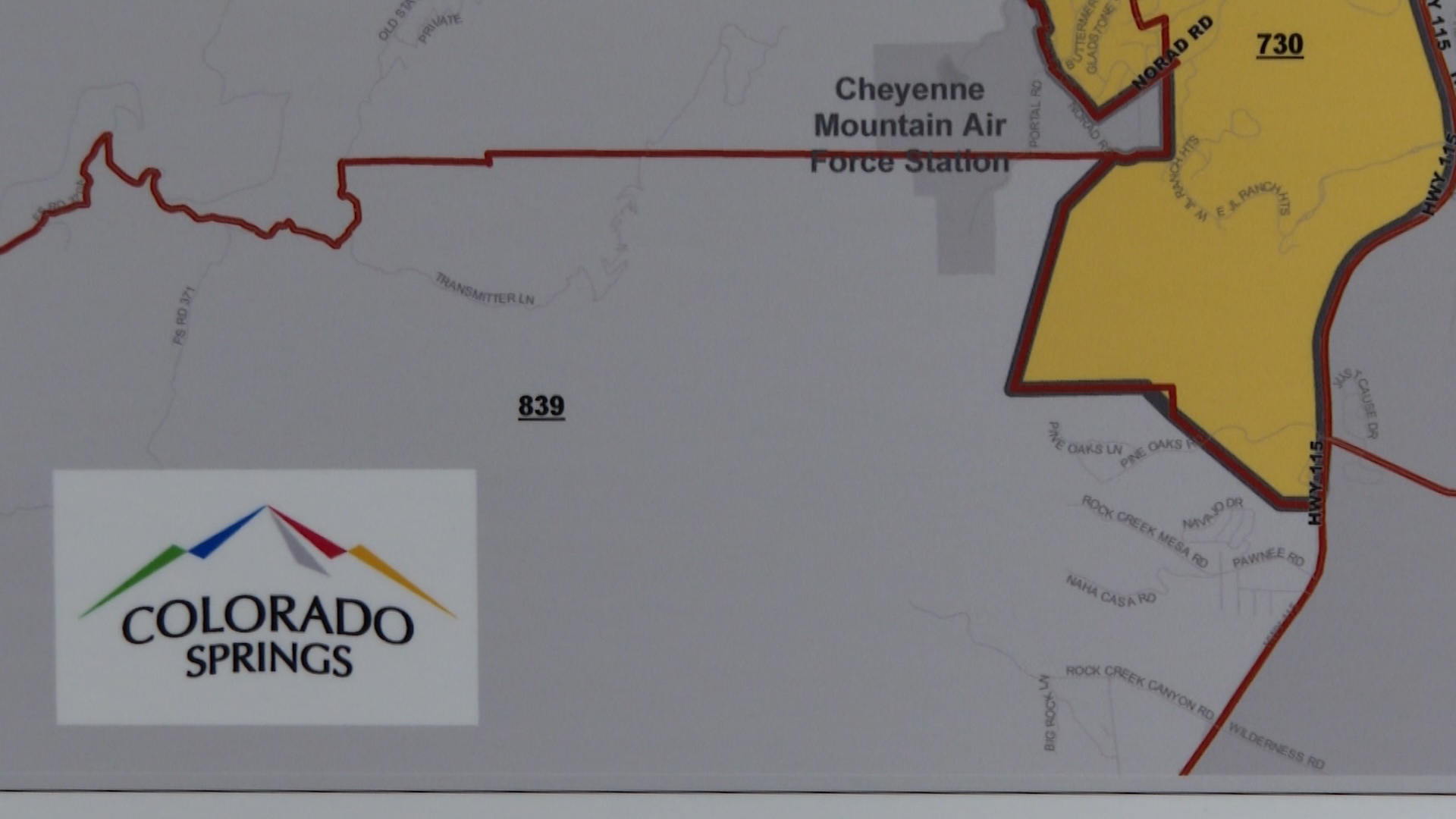 City of Colorado Springs map