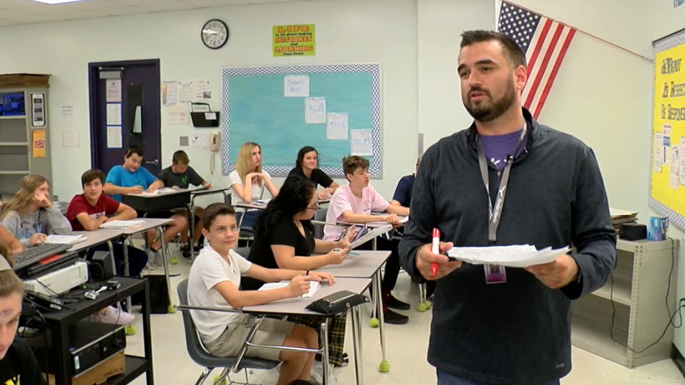 Christopher Wickfors teaching math
