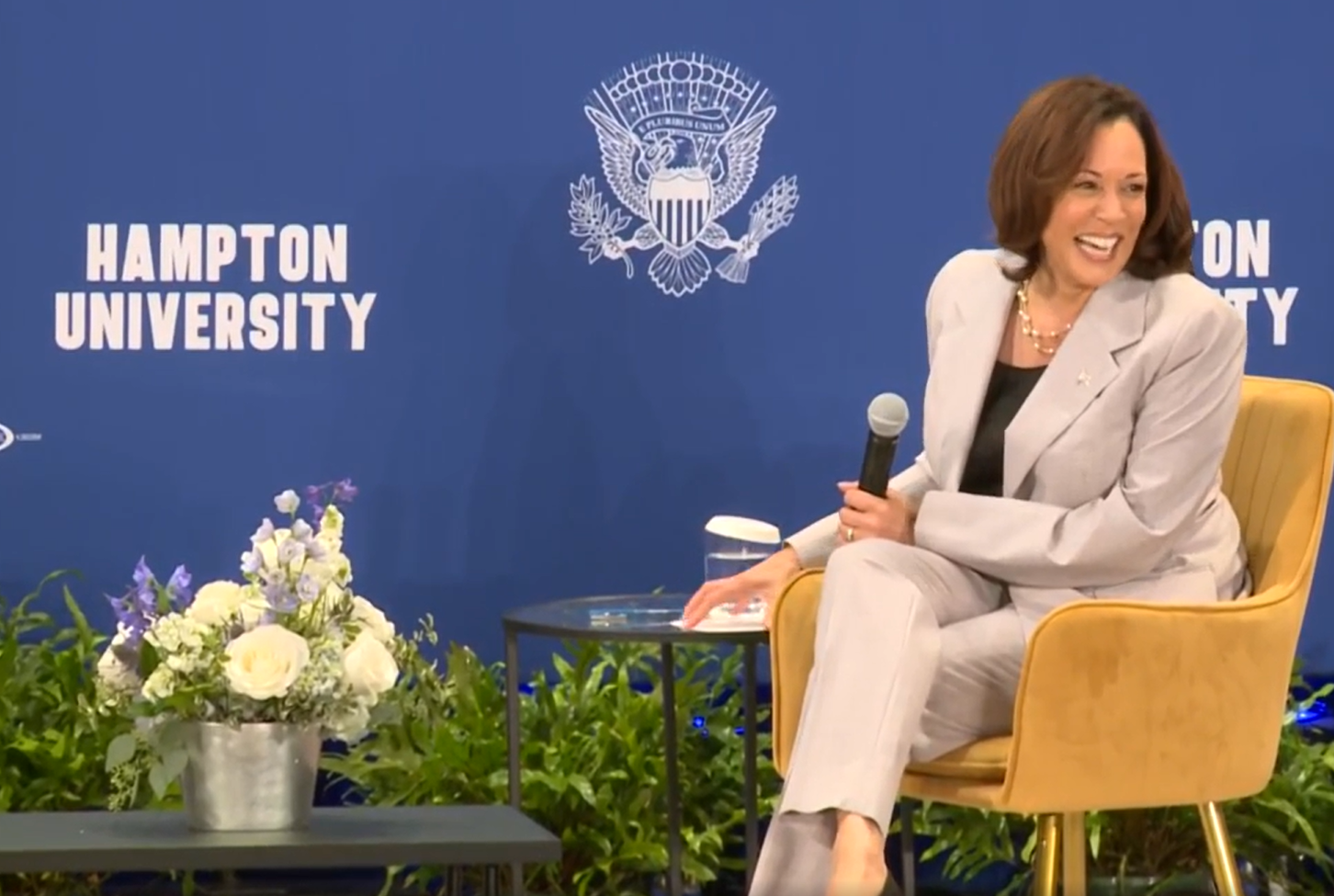 Kamala Harris at Hampton University on 9/14/2023