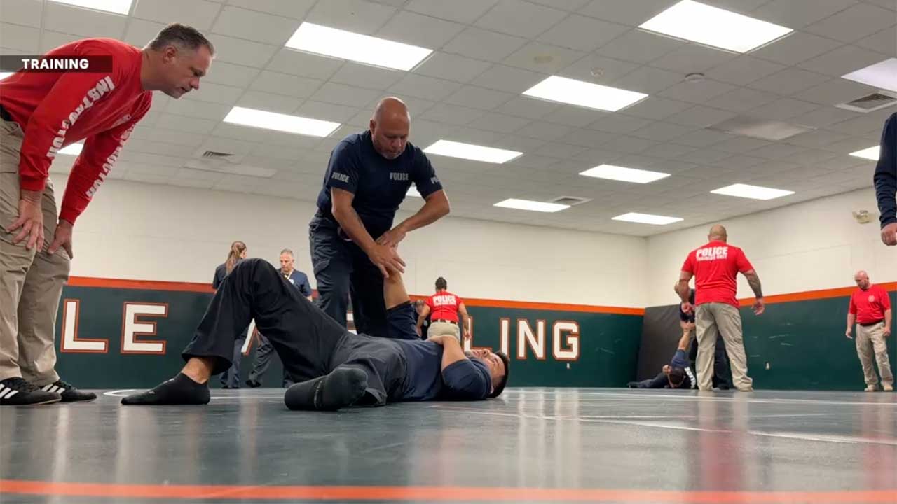 The Palm Beach County School District Police Department is conducting summer training to keep officers' skills sharp before the new school year begins.