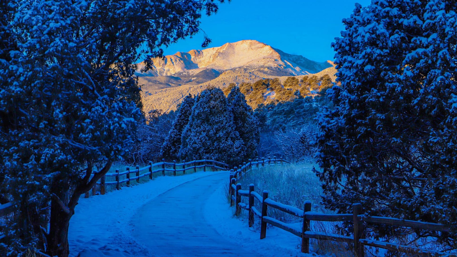 Snowy Garden of the Gods