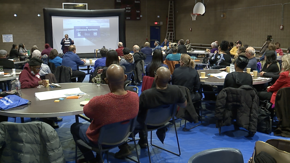 The meeting at Roberto Clemente Recreation Center