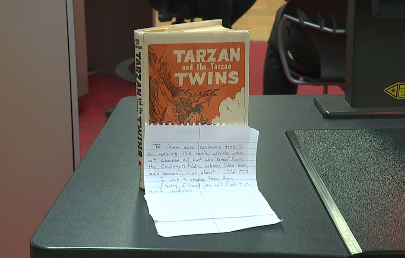 library book returned after 50 years