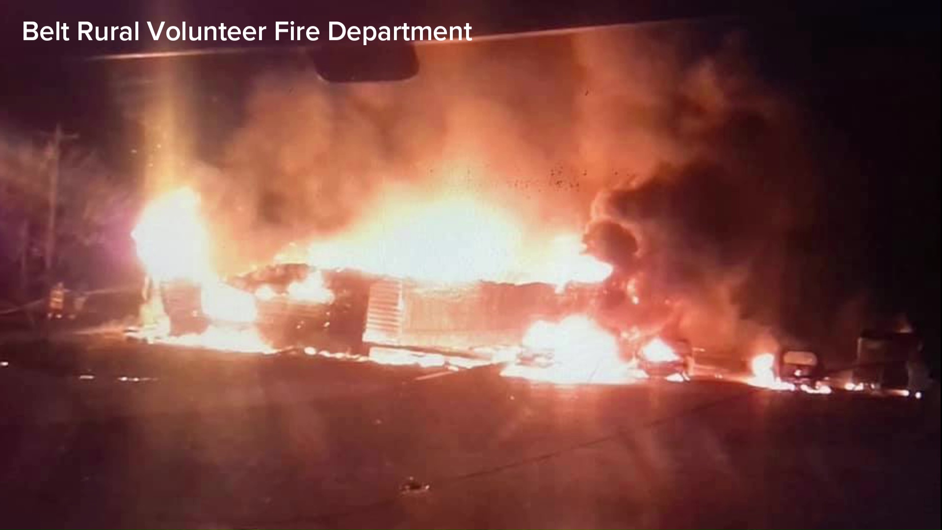 Family escapes as fire rips through their home in Cascade County