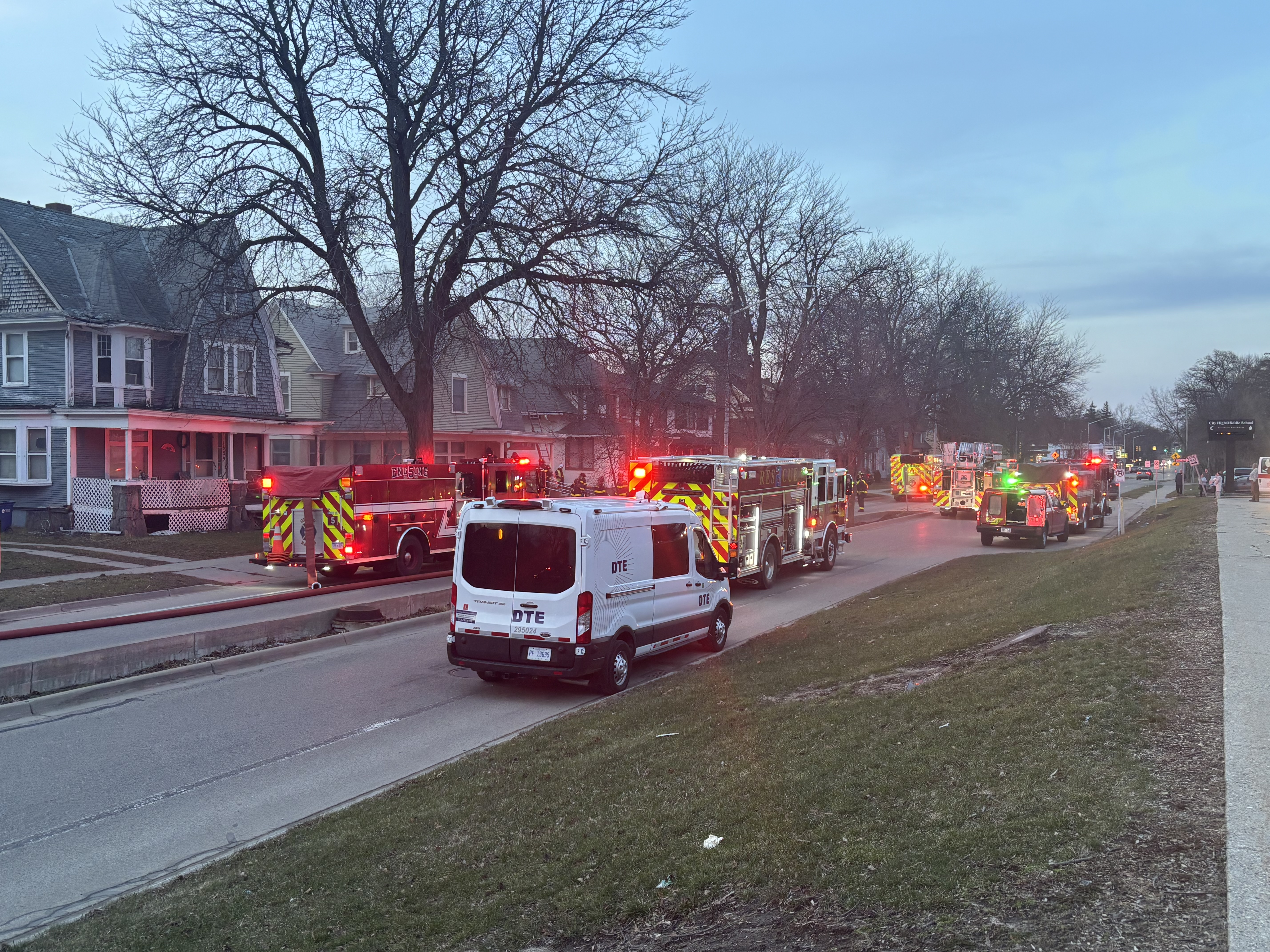 Grand Rapids basement fire on Plainfield