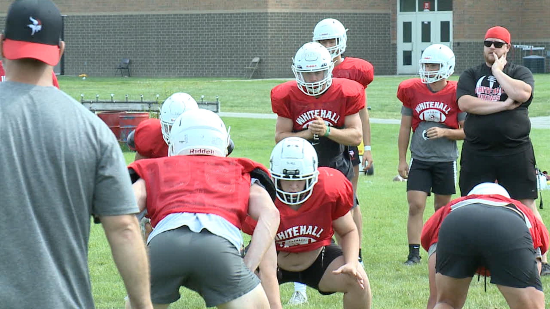 Whitehall football practice