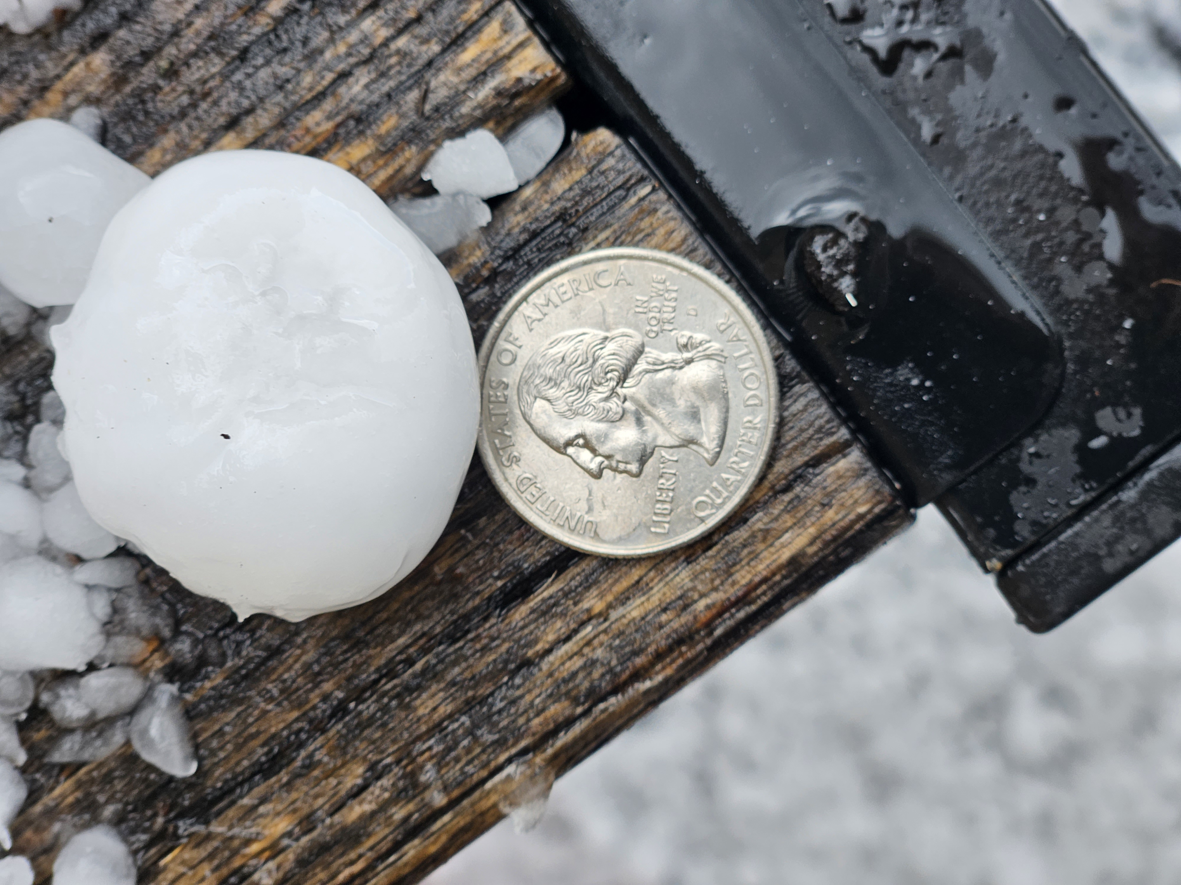 Research and Rangewood Quarter Size Hail