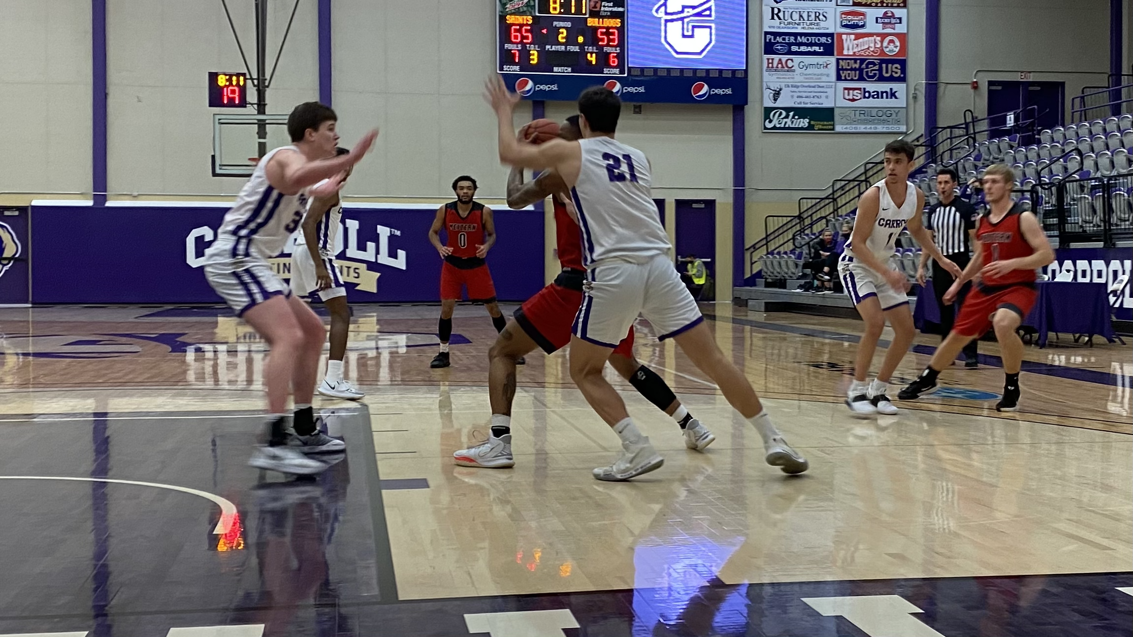 Carroll College men find footing in return home against Western