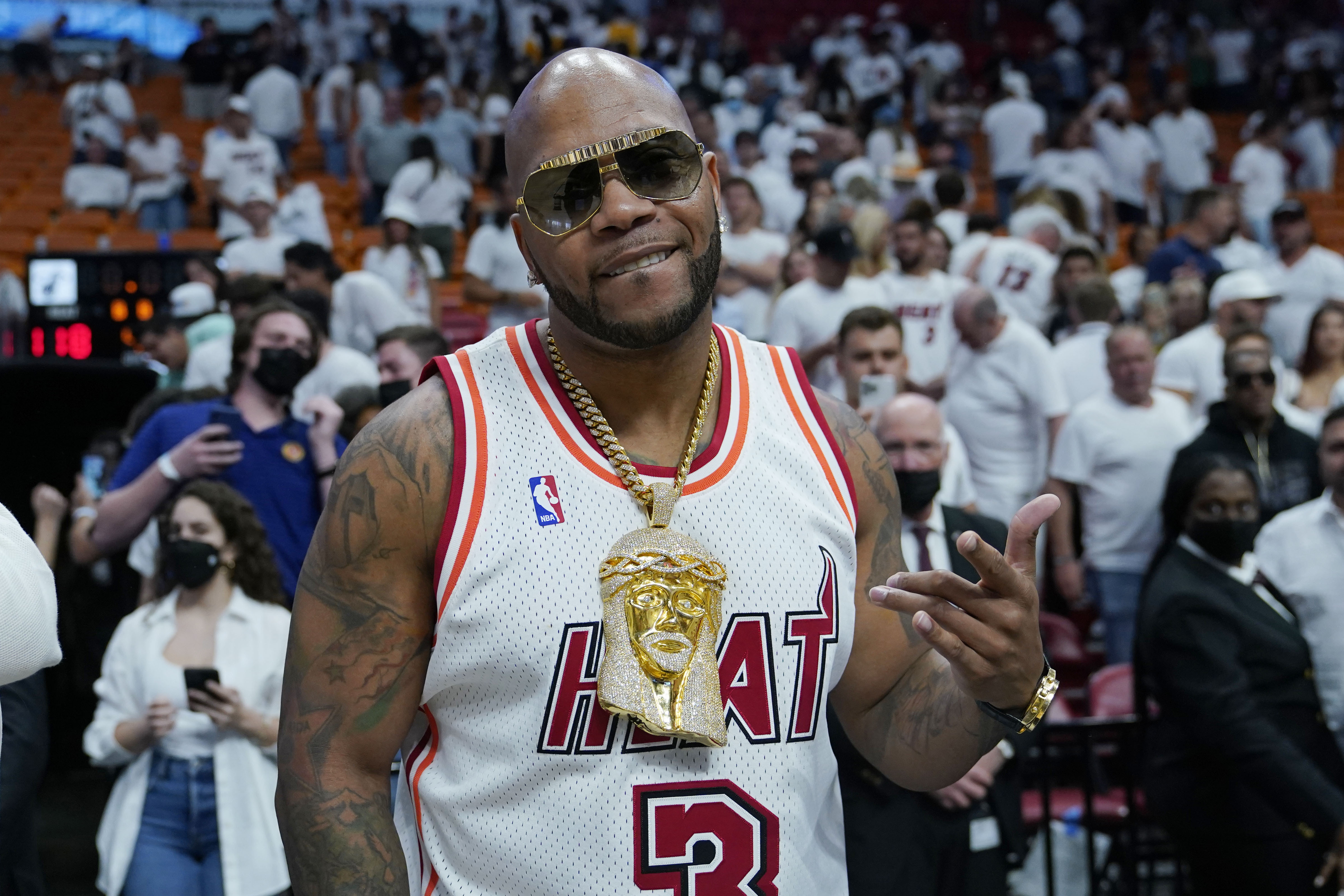 Flo Rida at Miami Heat game, May 17, 2022