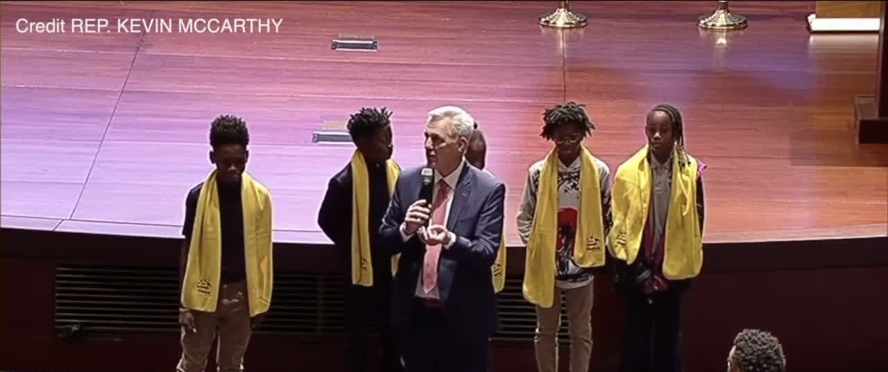 Kevin McCarthy during National School Choice Week