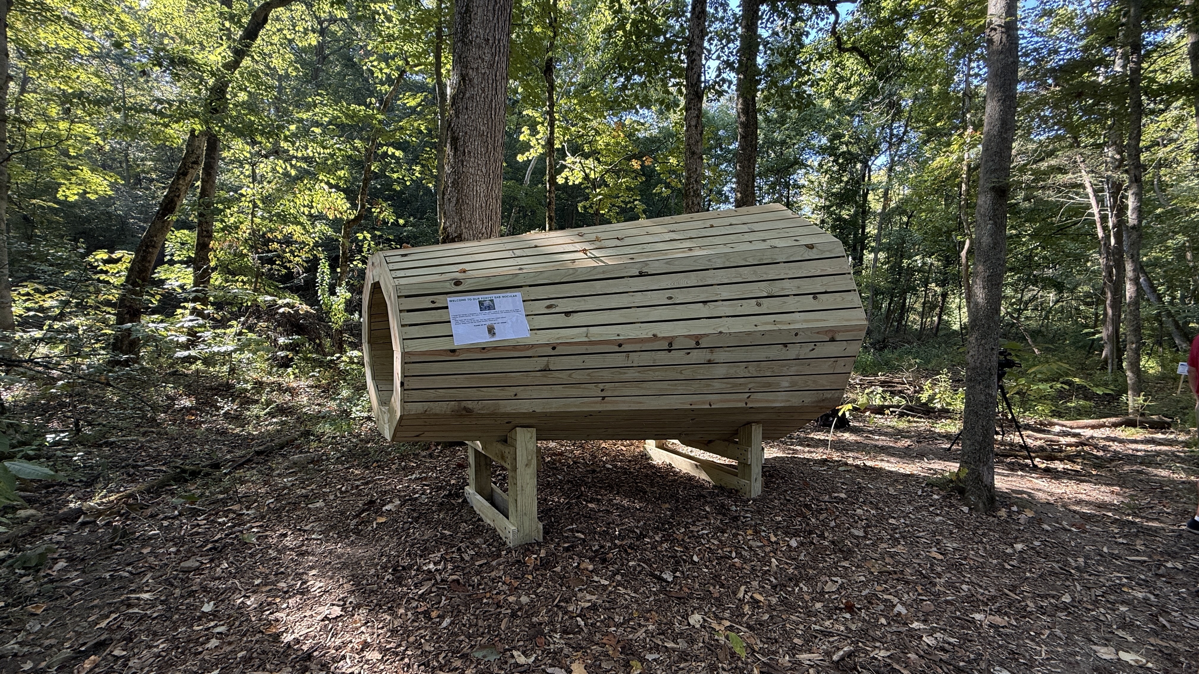Cincinnati Nature Center's new ear-nocular structure