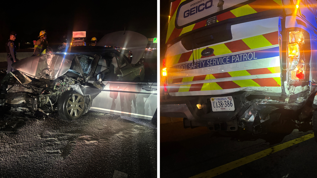 Crash involving SSP vehicle on I-95