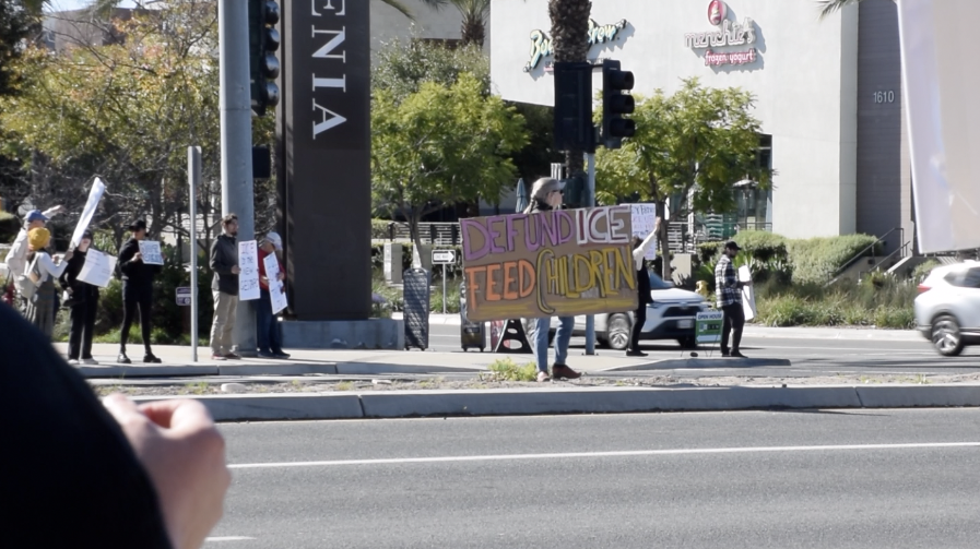 People from throughout the area came to Chula Vista to protest about Renee Good's death. 