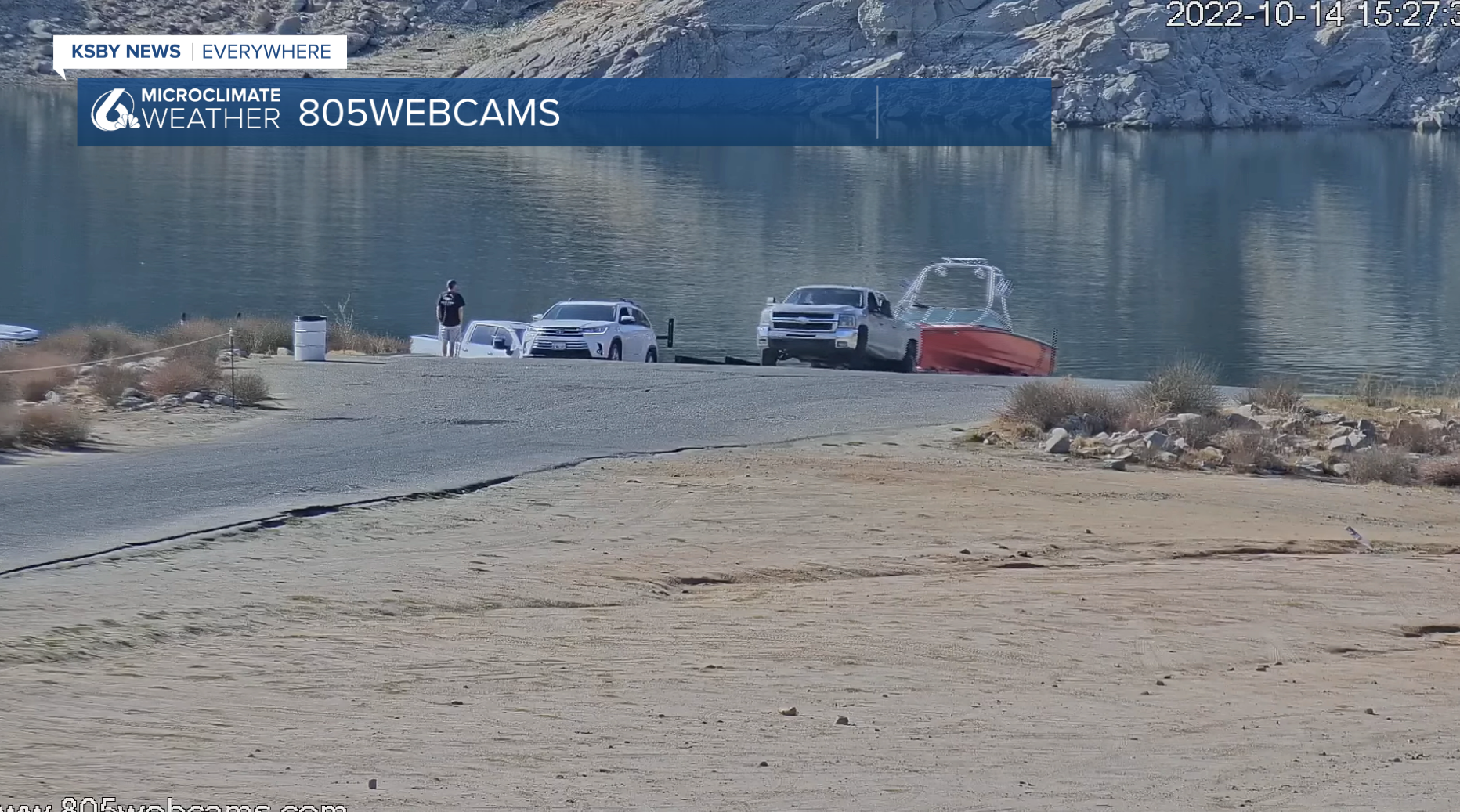 Lake Nacimiento with low lake levels