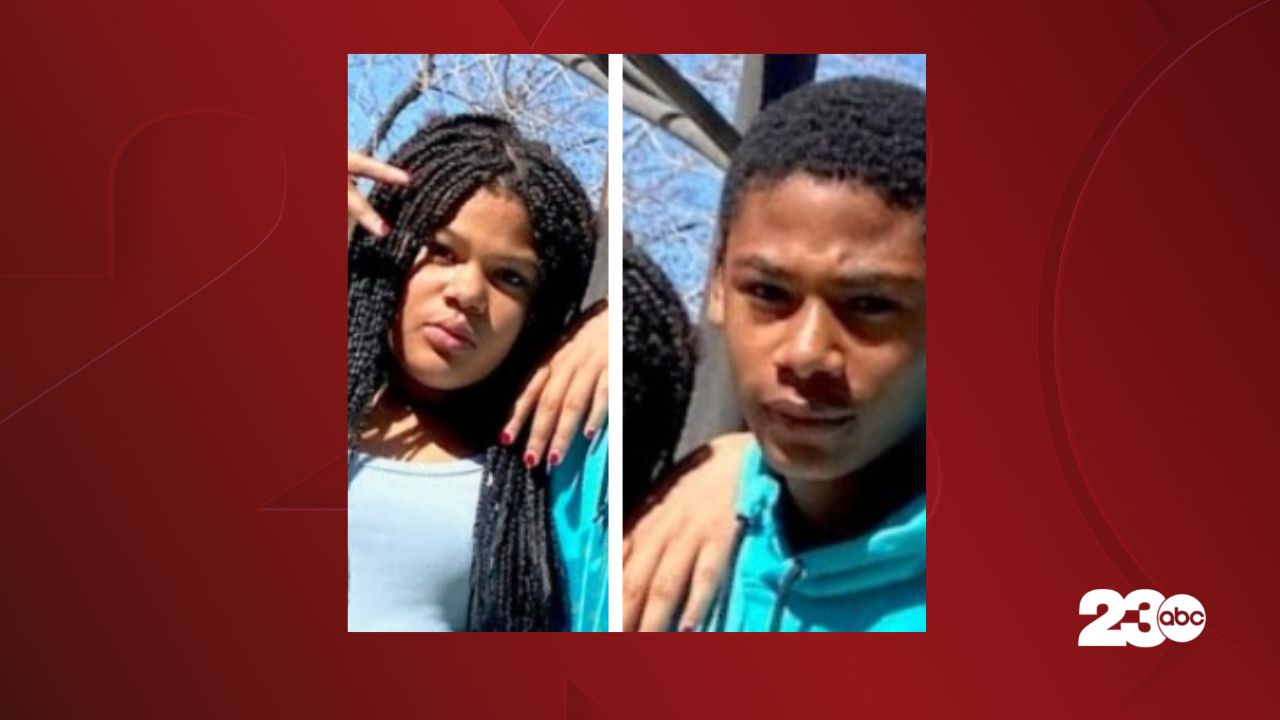 Bennie (15) and Lillie (13) West