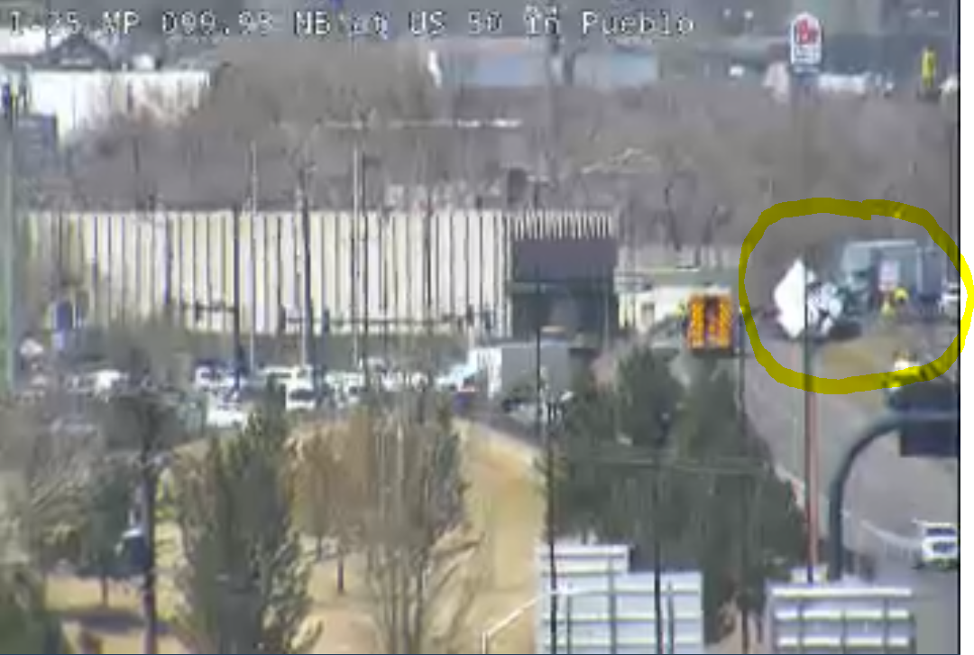 I-25 shutdown in Pueblo