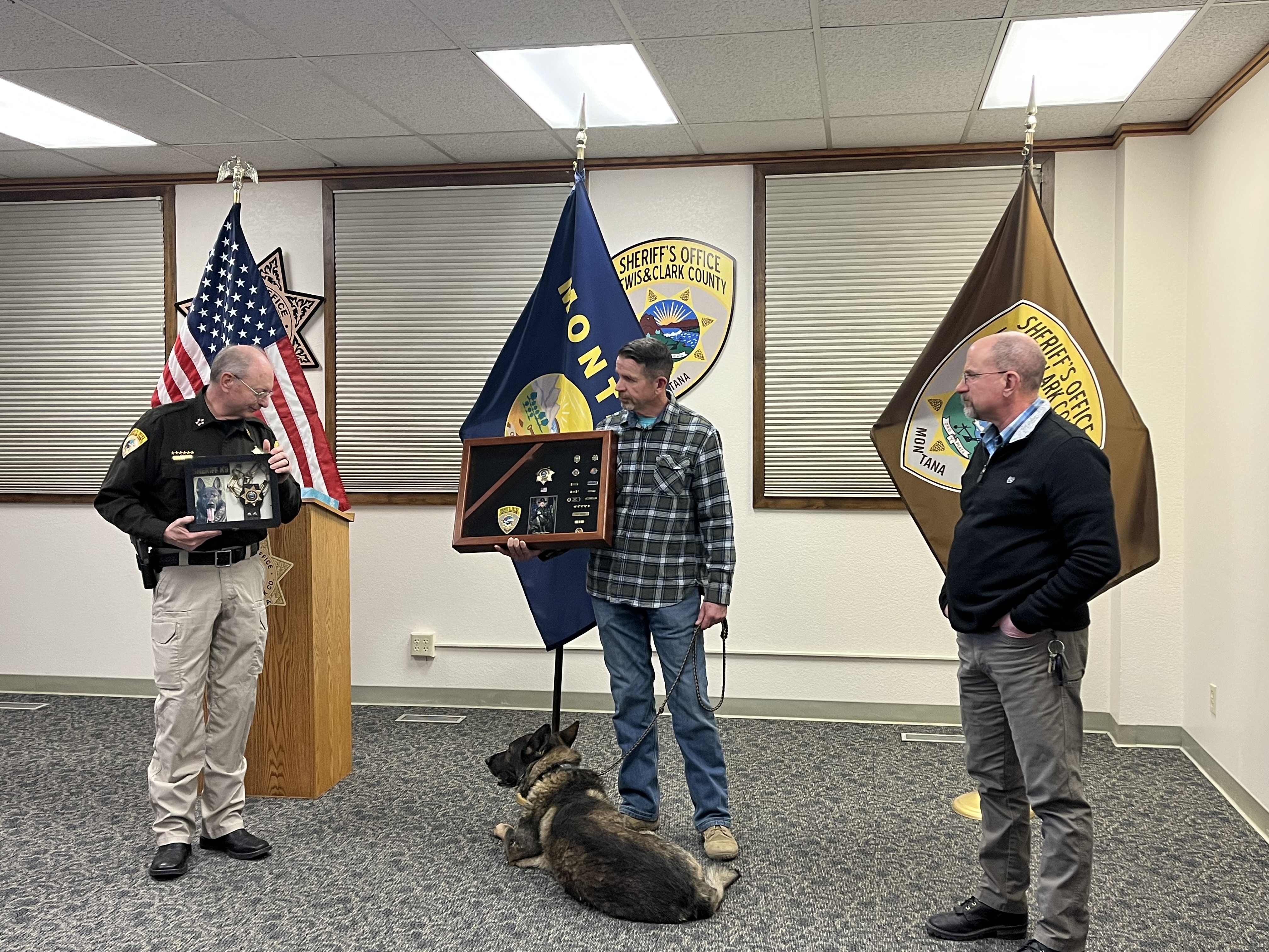 Sergeant Uriah Wood's Retirement Ceremony