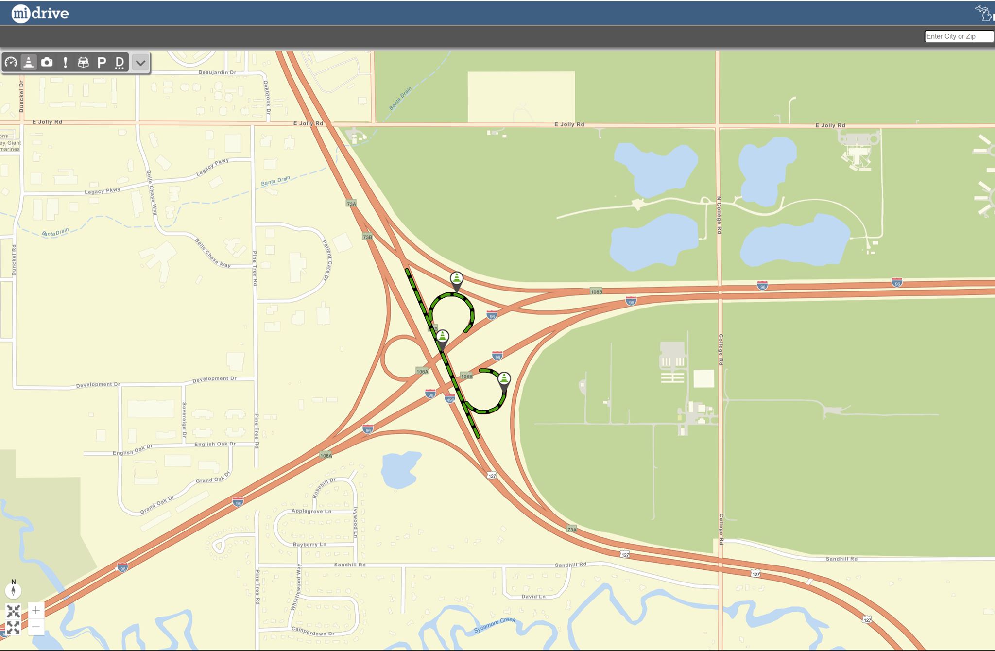 Ramp Closure 127 North