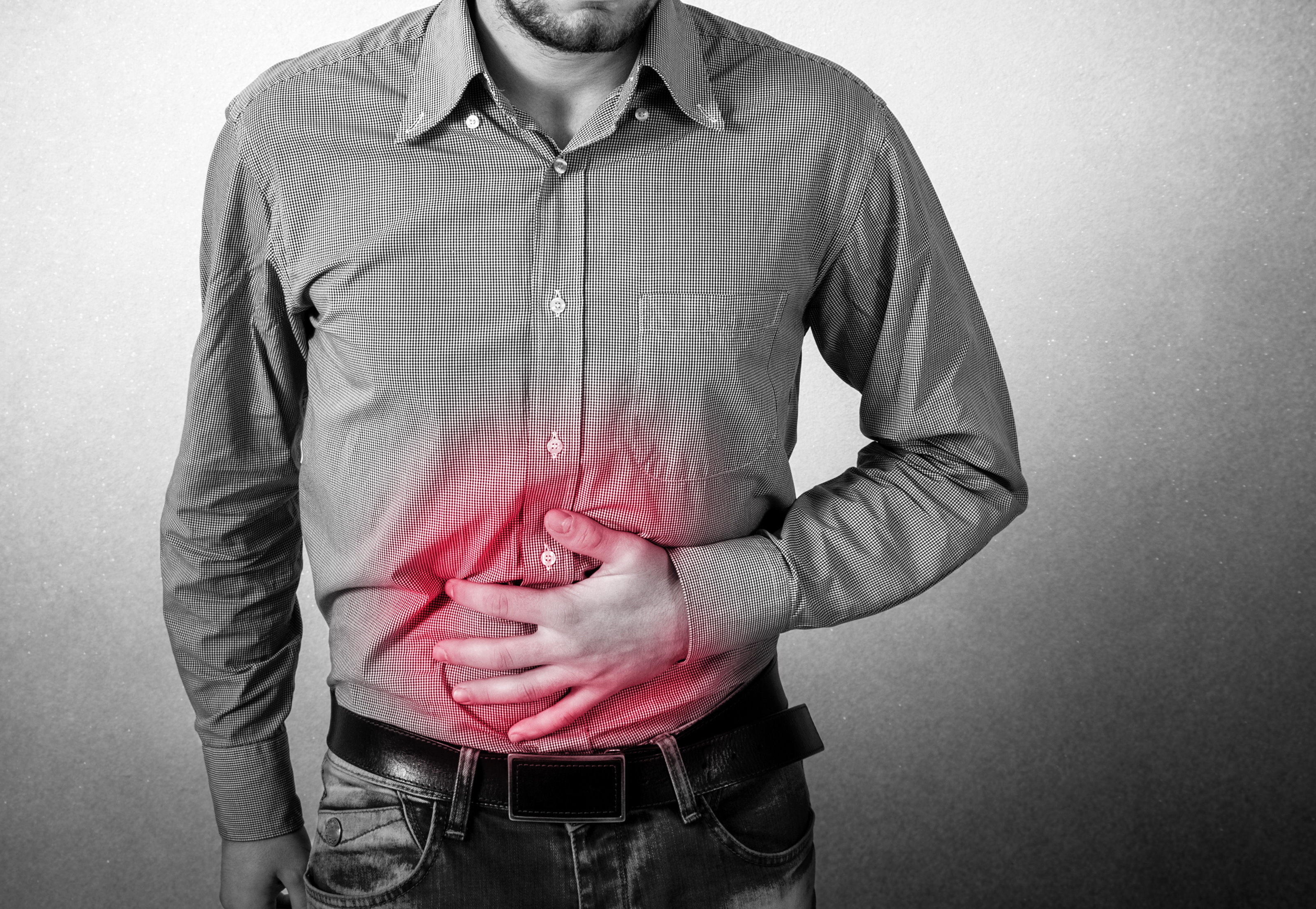 Man,Has,A,Stomach,Pain