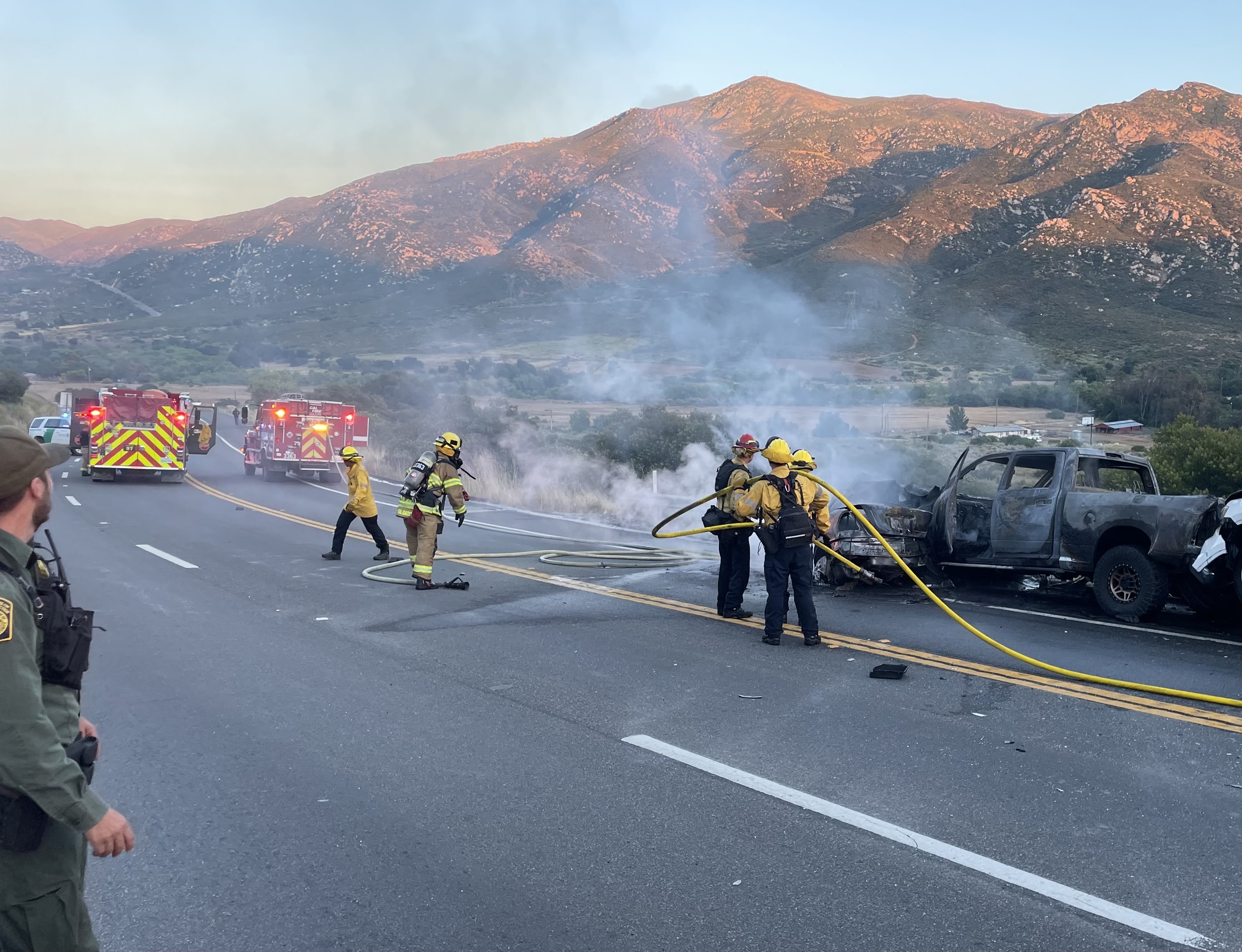 fatal vehicle crash fire dulzura