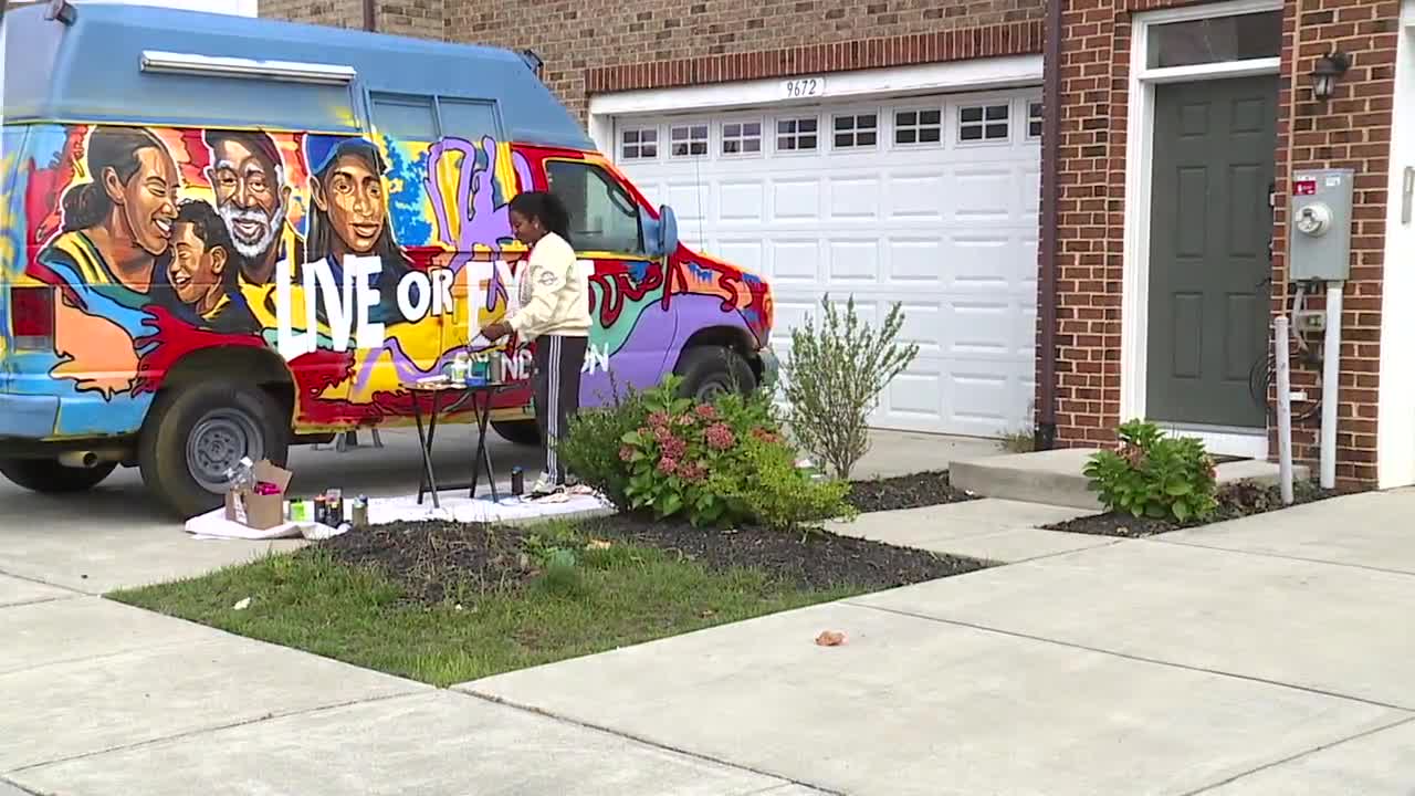 Artist converts ice cream truck into mobile community outreach program