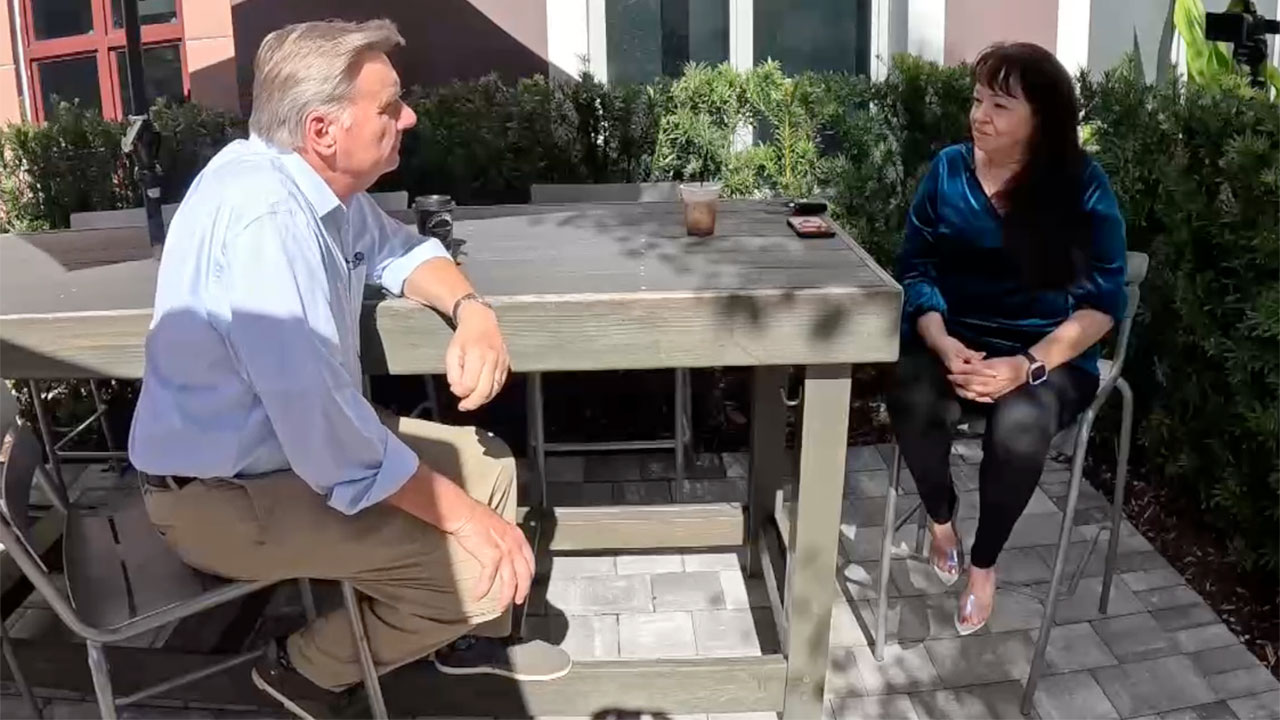 WPTV reporter Matt Sczesny speaks with Kaiolani Torres-Abellira of Boca Raton.