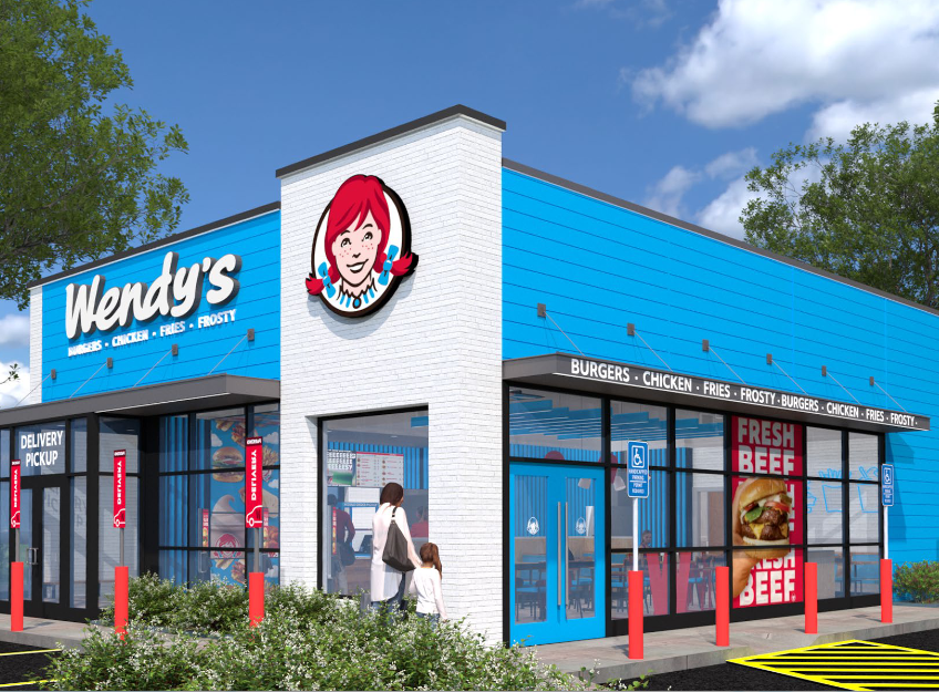 A Blue Wendy's location