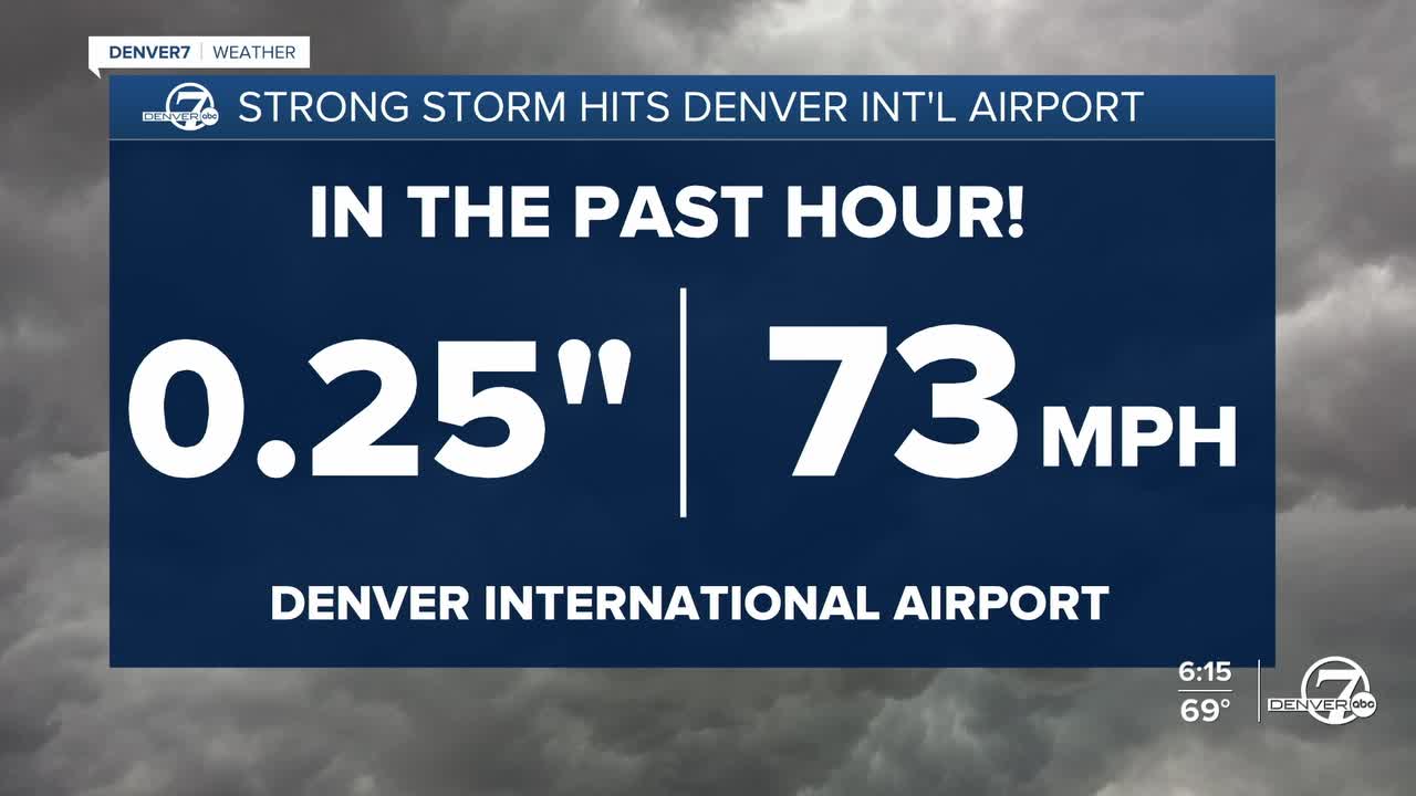 Strong Storm Hits DIA Friday Afternoon