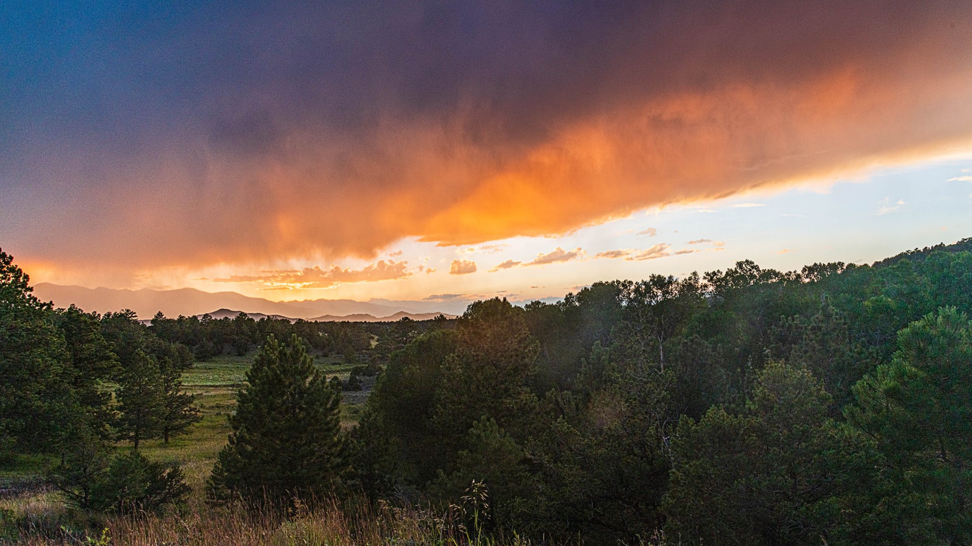 Smoky skies over Westcliffe