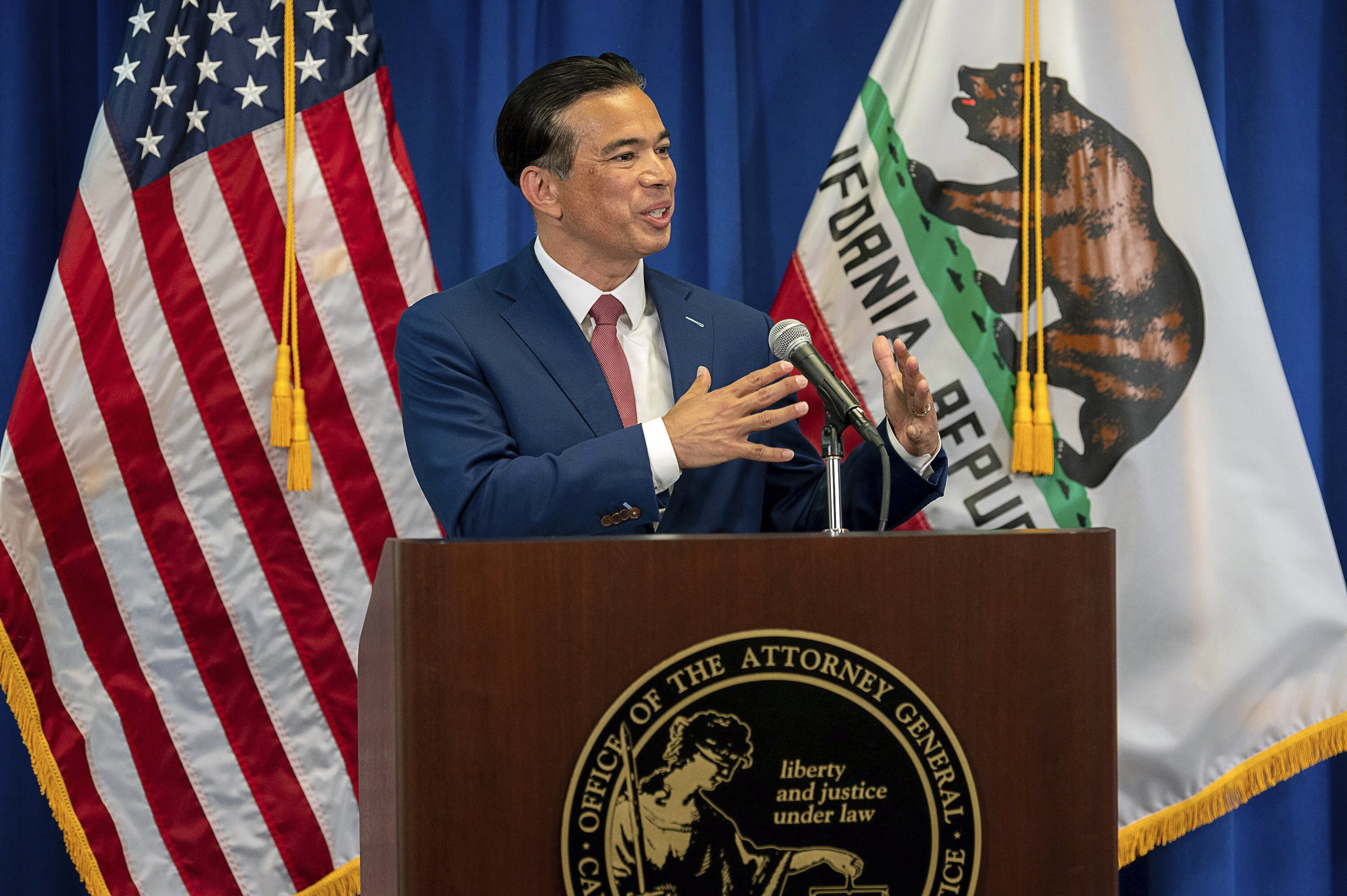 California Attorney General Rob Bonta in April 2021