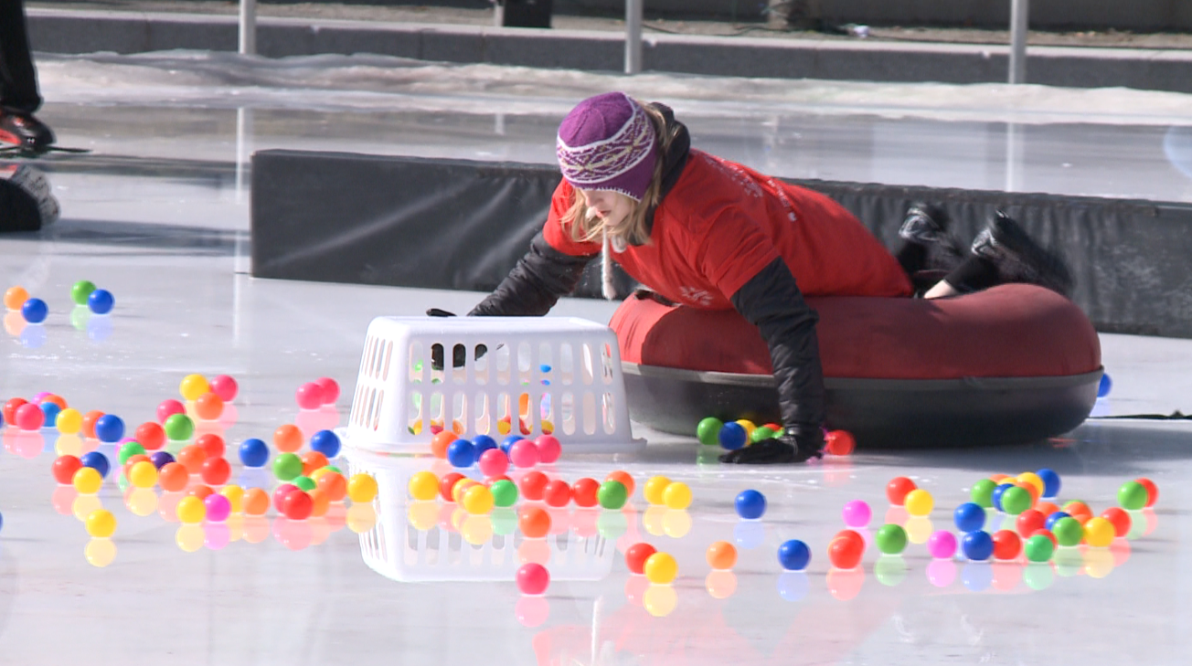 Hungry Hungry Hippos tournament at Rosa Parks Circle