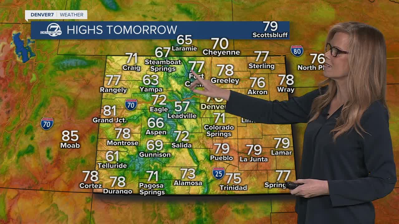 Highs on Saturday