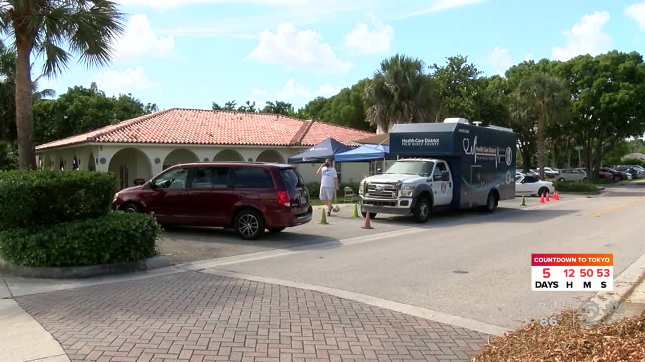 The Florida Department of Health is giving away $10 grocery vouchers at multiple locations across Palm Beach County.