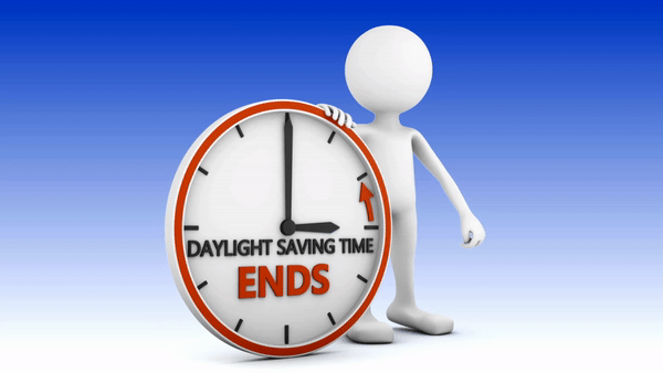 Daylight Saving Time ends on Sunday