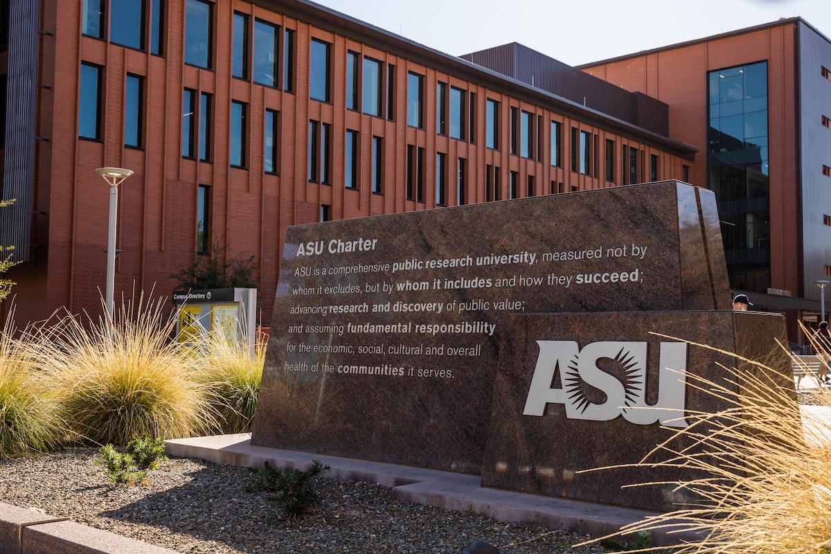20220202 - ASU Tempe campus charter sign - Tempe campus