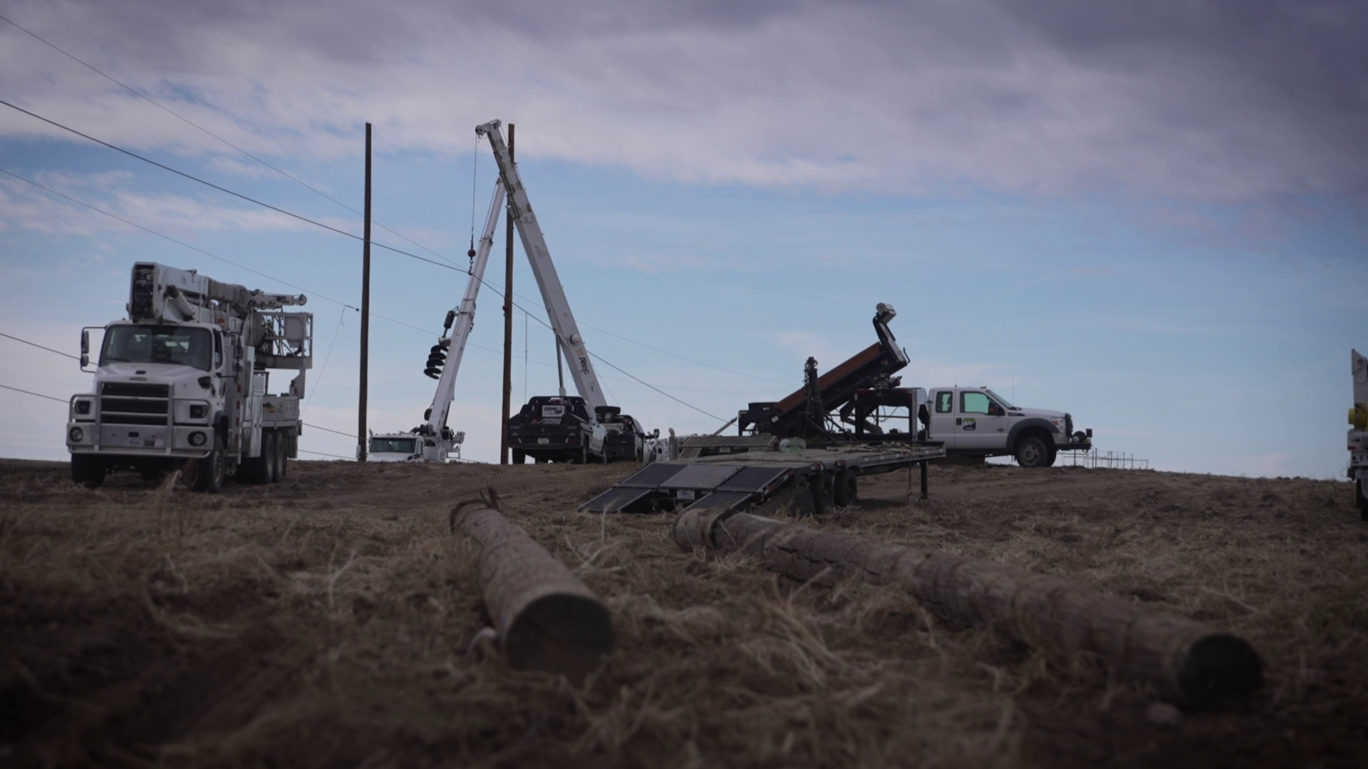 Grass fire near Chinook burns 200+ acres, damages power poles