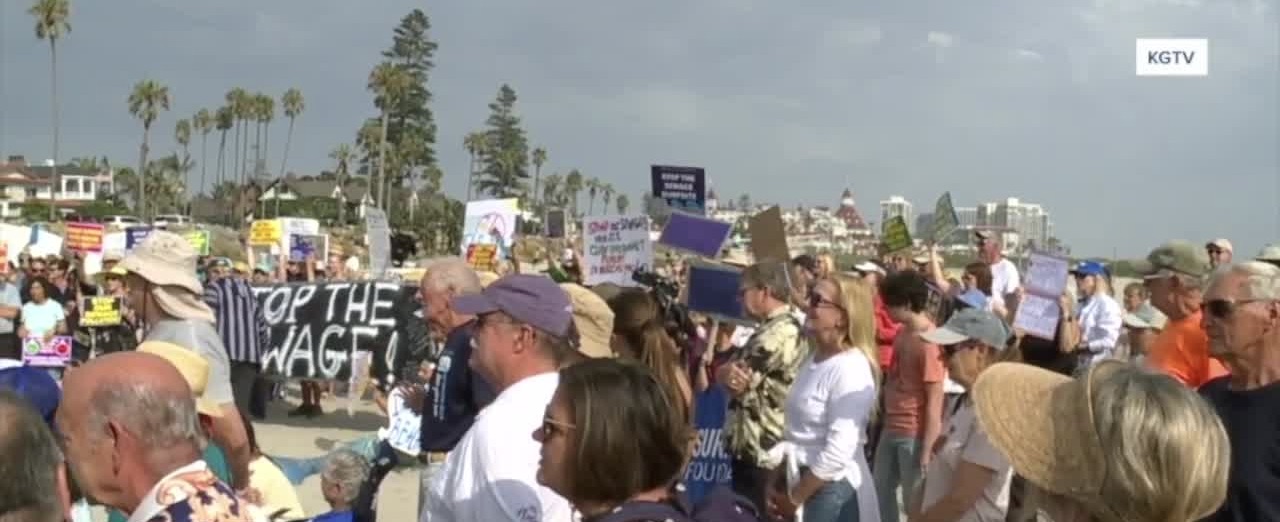 Stop The Sewage Rally at Coronado Beach