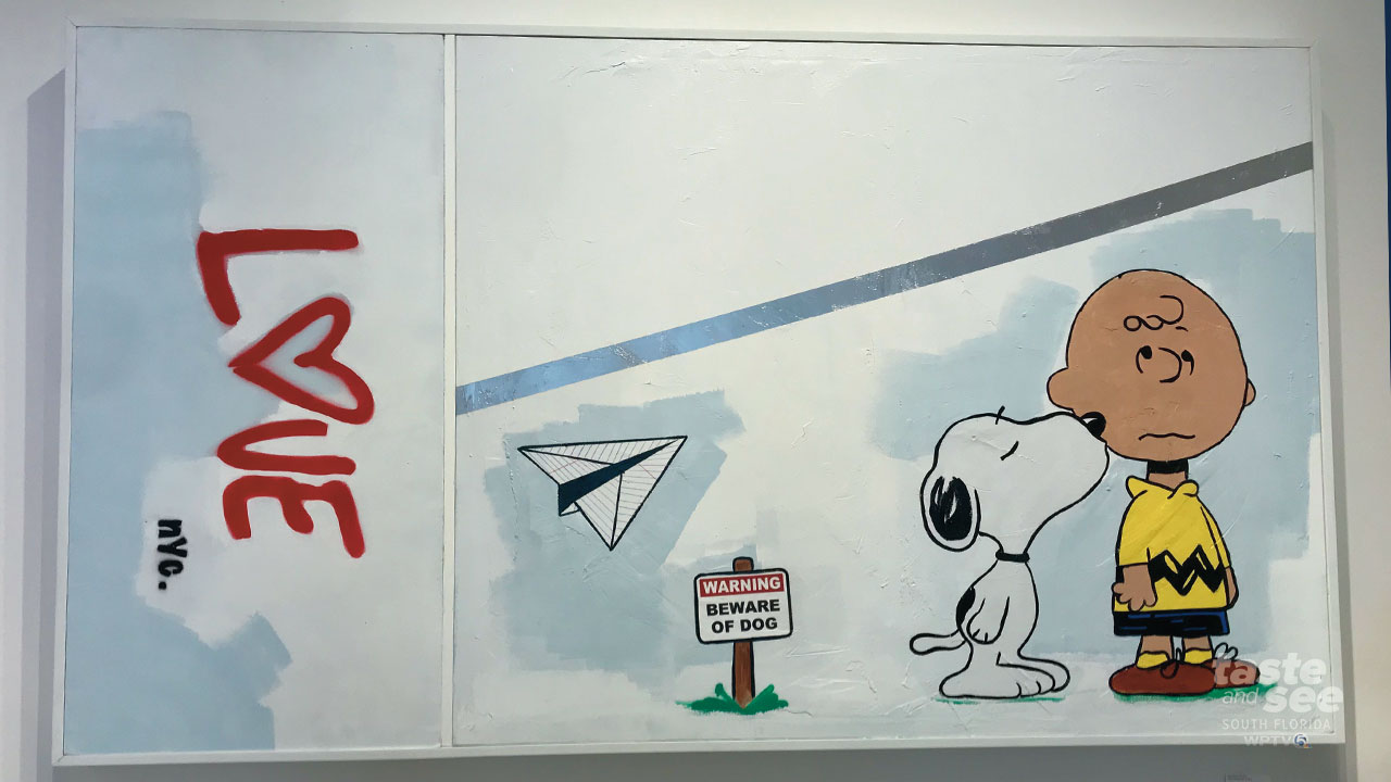 Barefoot, an art student at Dreyfoos School of the Arts just sold this painting for $500 to an internationally renowned artist Guy Stanley Philoche.