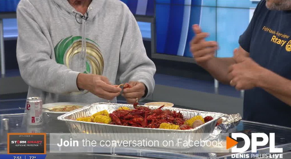 Rotary Club of FishHawk-Riverview discuss annual Crawfish Festival on Denis Phillips Live