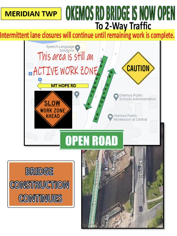 Okemos Bridge reopen