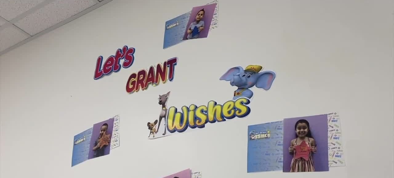 The Learning Experience Academy of Education's Make-A-Wish wall