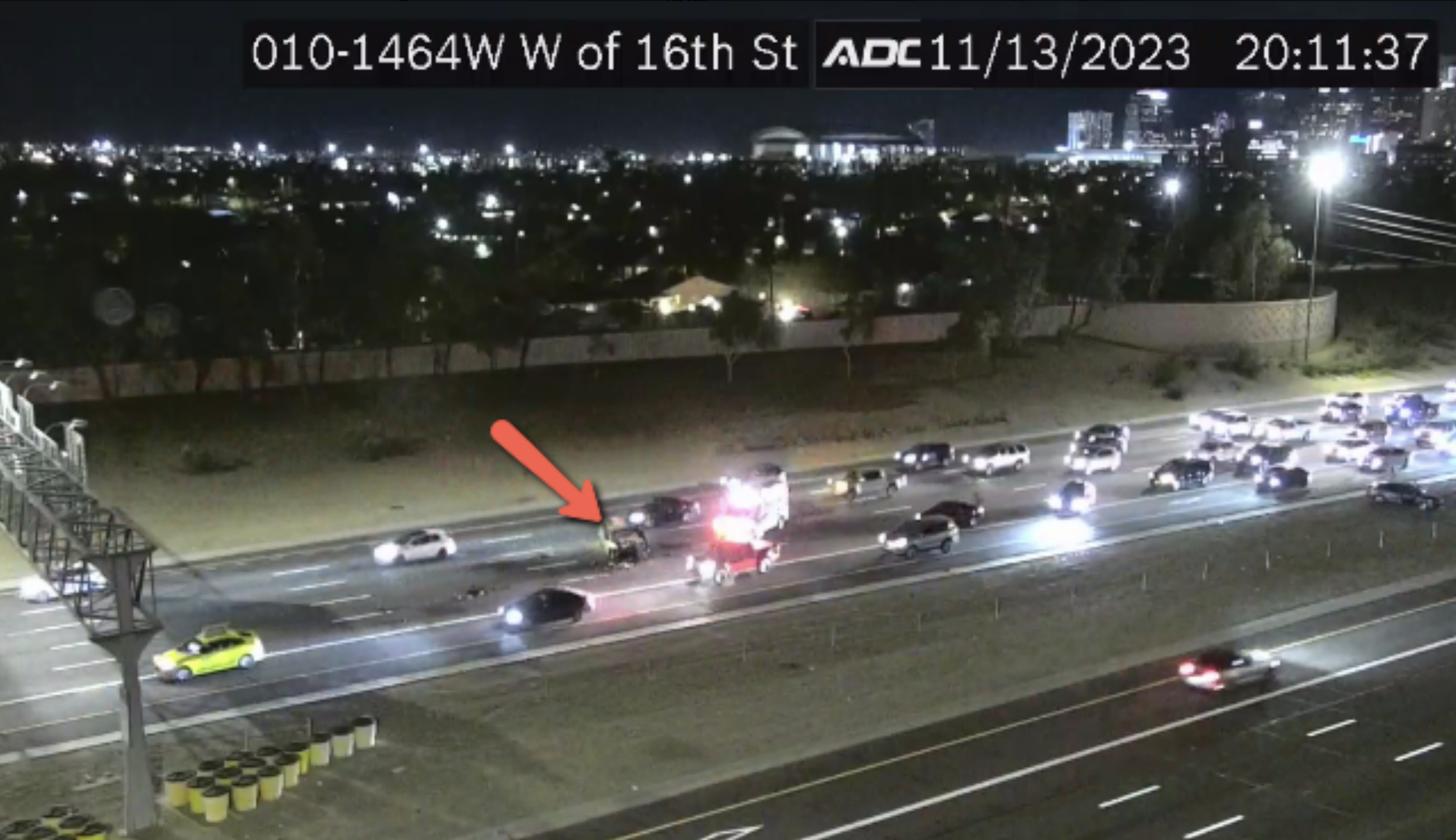 I-10 near 16th st crash 