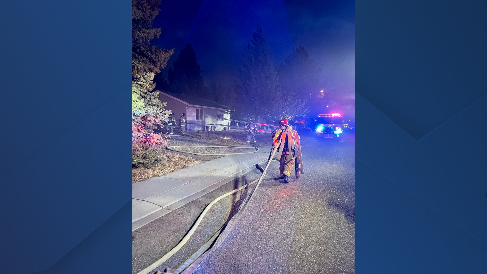 CSFD on the scene of a residential kitchen fire 