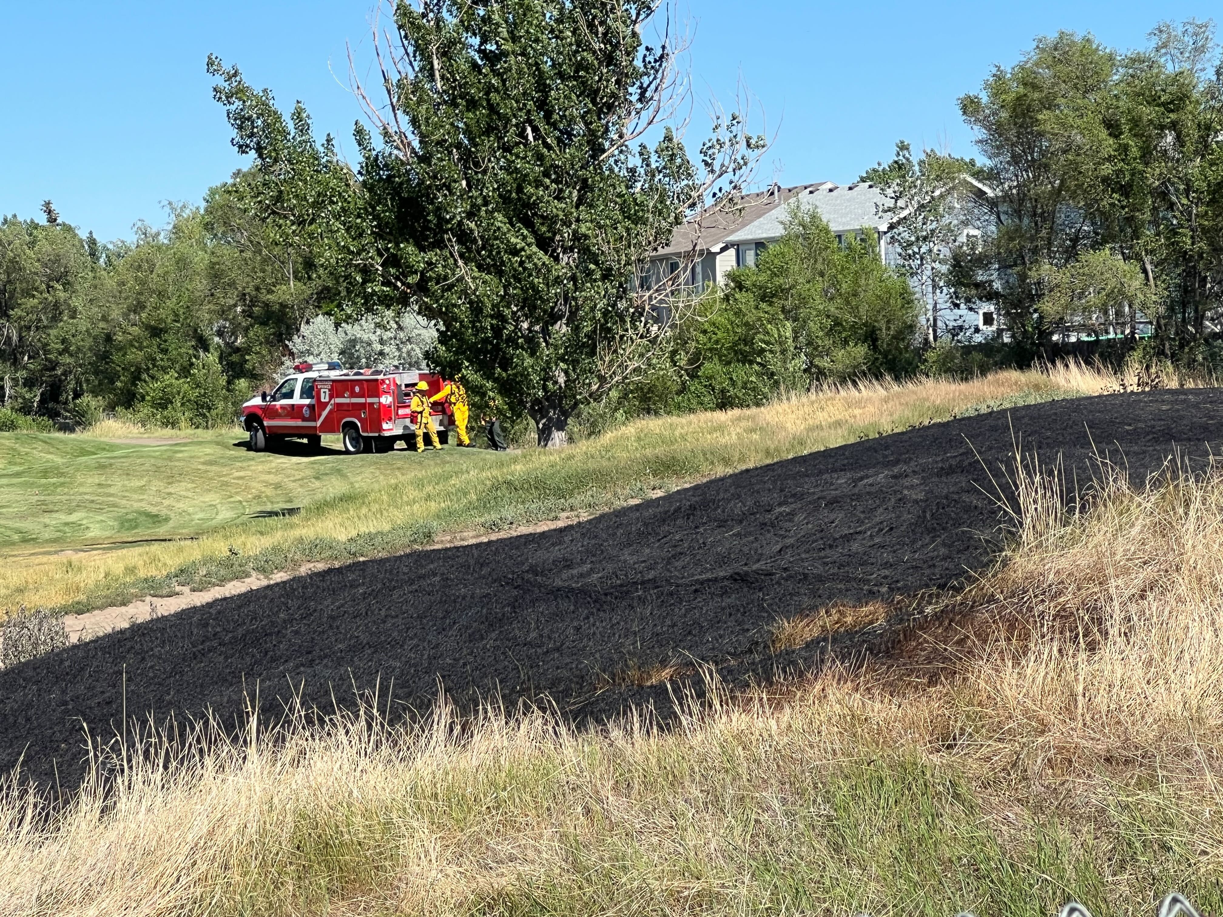 Chelton Road Grass Fire