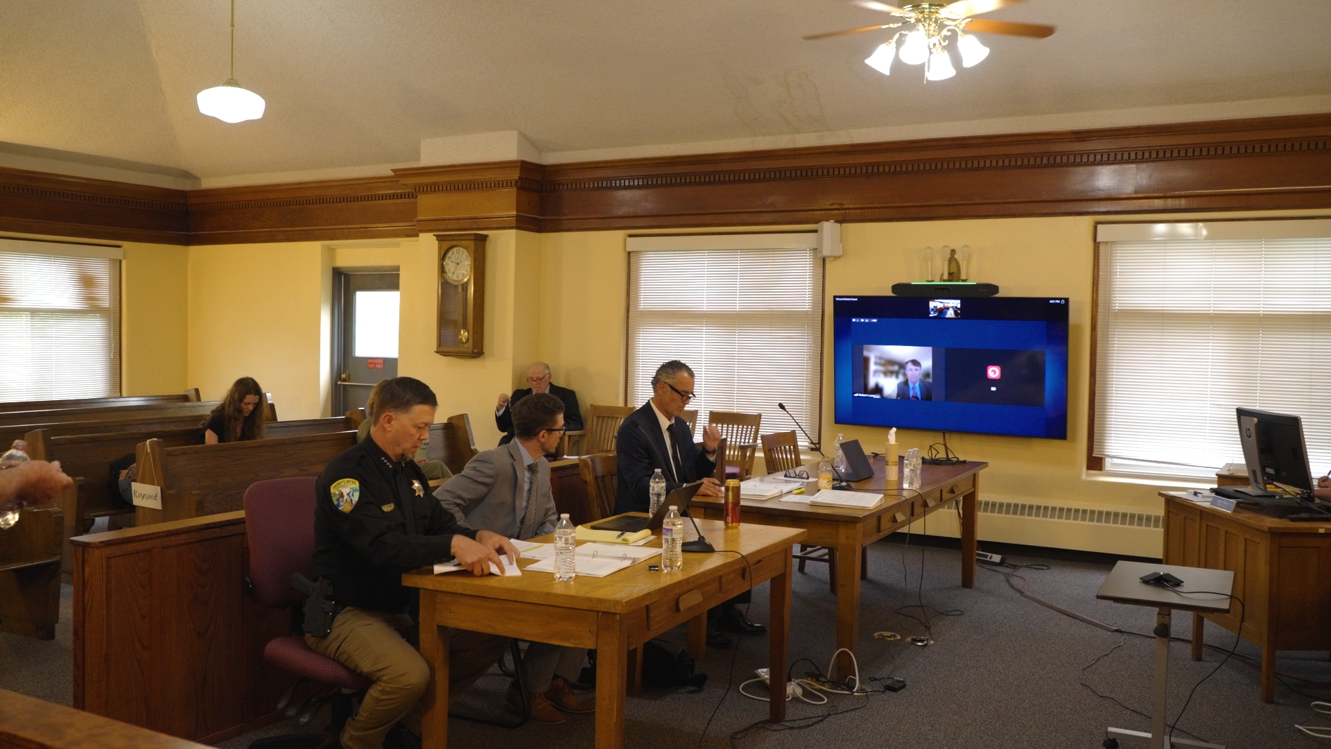 Mineral County District Courtroom - Public hearing regarding Sheriff Ryan Funke