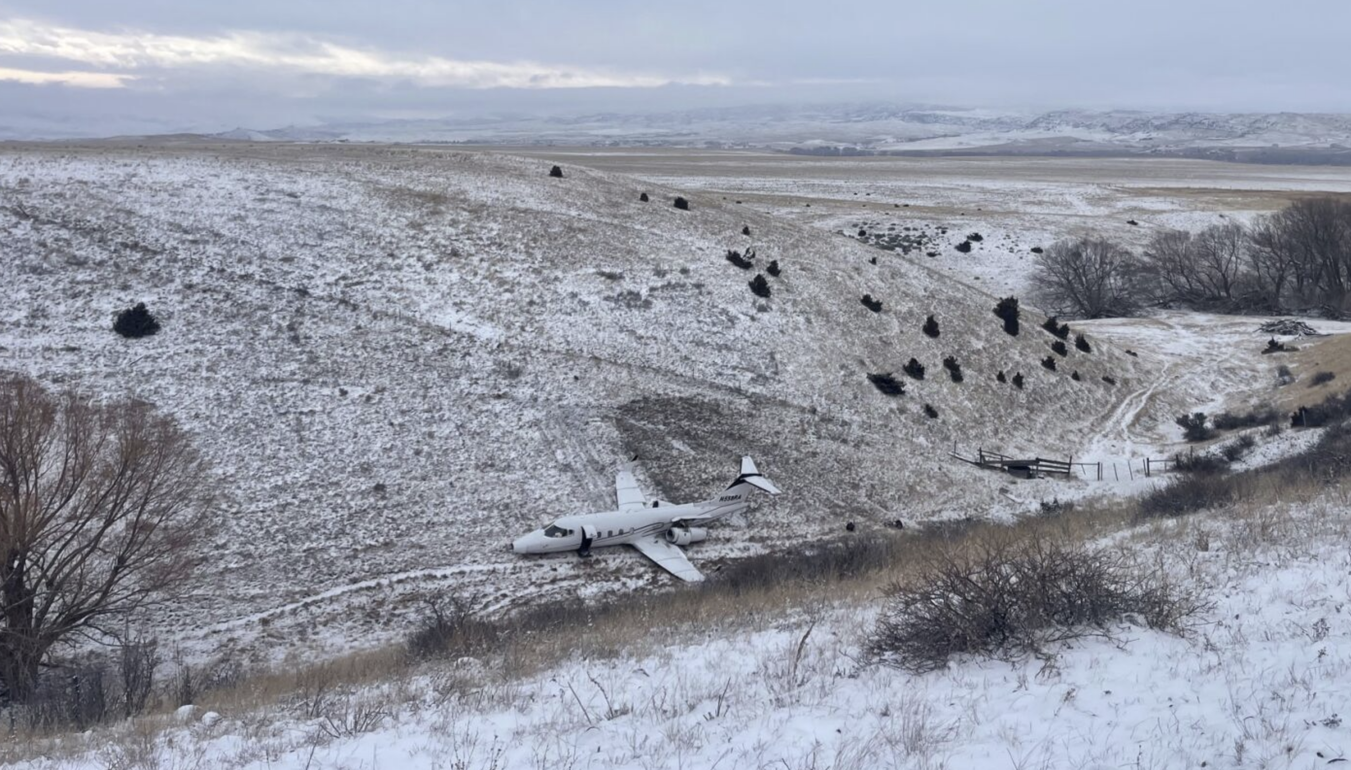 Learjet ends up in ravine at Livingston airport after running off runway - Vimarsana News